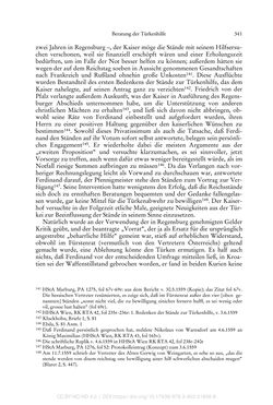 Image of the Page - 341 - in Ferdinand I. als Kaiser - Politik und Herrscherauffassung des Nachfolgers Karls V.
