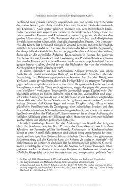 Bild der Seite - 361 - in Ferdinand I. als Kaiser - Politik und Herrscherauffassung des Nachfolgers Karls V.