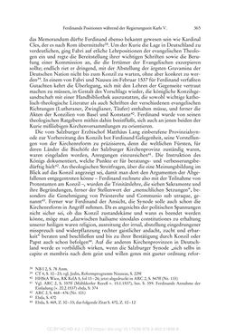 Image of the Page - 365 - in Ferdinand I. als Kaiser - Politik und Herrscherauffassung des Nachfolgers Karls V.