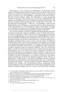 Image of the Page - 371 - in Ferdinand I. als Kaiser - Politik und Herrscherauffassung des Nachfolgers Karls V.