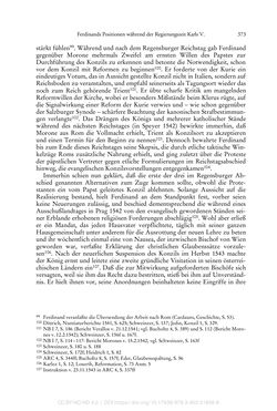 Image of the Page - 373 - in Ferdinand I. als Kaiser - Politik und Herrscherauffassung des Nachfolgers Karls V.