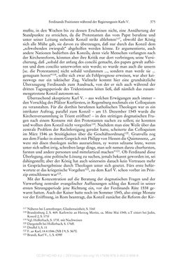 Image of the Page - 375 - in Ferdinand I. als Kaiser - Politik und Herrscherauffassung des Nachfolgers Karls V.