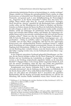 Image of the Page - 381 - in Ferdinand I. als Kaiser - Politik und Herrscherauffassung des Nachfolgers Karls V.