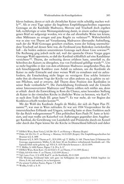 Image of the Page - 385 - in Ferdinand I. als Kaiser - Politik und Herrscherauffassung des Nachfolgers Karls V.