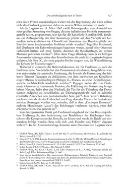 Image of the Page - 427 - in Ferdinand I. als Kaiser - Politik und Herrscherauffassung des Nachfolgers Karls V.