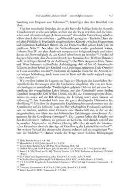 Image of the Page - 441 - in Ferdinand I. als Kaiser - Politik und Herrscherauffassung des Nachfolgers Karls V.