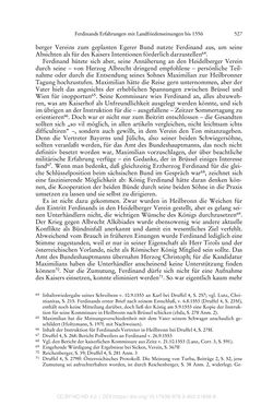 Image of the Page - 527 - in Ferdinand I. als Kaiser - Politik und Herrscherauffassung des Nachfolgers Karls V.