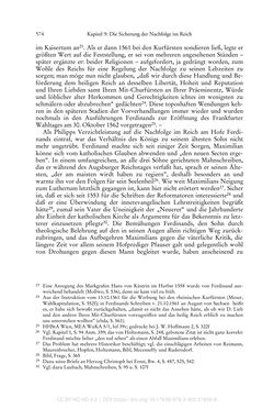 Image of the Page - 574 - in Ferdinand I. als Kaiser - Politik und Herrscherauffassung des Nachfolgers Karls V.