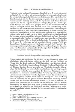 Image of the Page - 604 - in Ferdinand I. als Kaiser - Politik und Herrscherauffassung des Nachfolgers Karls V.