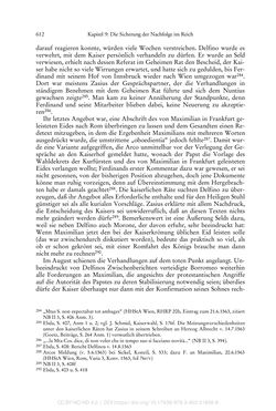 Image of the Page - 612 - in Ferdinand I. als Kaiser - Politik und Herrscherauffassung des Nachfolgers Karls V.