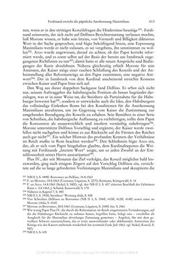 Image of the Page - 613 - in Ferdinand I. als Kaiser - Politik und Herrscherauffassung des Nachfolgers Karls V.