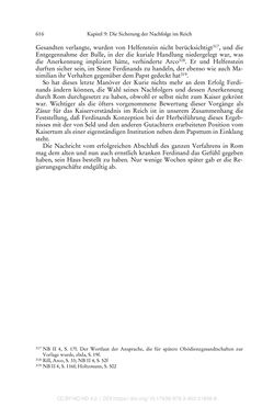 Image of the Page - 616 - in Ferdinand I. als Kaiser - Politik und Herrscherauffassung des Nachfolgers Karls V.