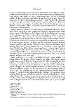 Image of the Page - 641 - in Ferdinand I. als Kaiser - Politik und Herrscherauffassung des Nachfolgers Karls V.