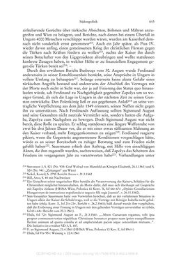 Image of the Page - 645 - in Ferdinand I. als Kaiser - Politik und Herrscherauffassung des Nachfolgers Karls V.