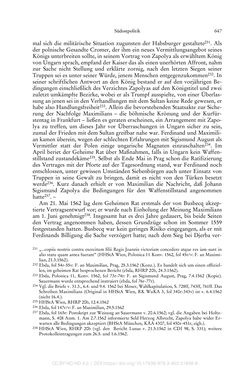 Image of the Page - 647 - in Ferdinand I. als Kaiser - Politik und Herrscherauffassung des Nachfolgers Karls V.