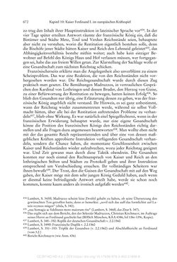 Image of the Page - 672 - in Ferdinand I. als Kaiser - Politik und Herrscherauffassung des Nachfolgers Karls V.