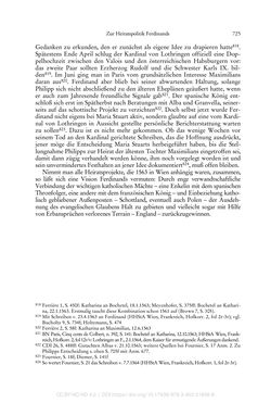 Image of the Page - 725 - in Ferdinand I. als Kaiser - Politik und Herrscherauffassung des Nachfolgers Karls V.