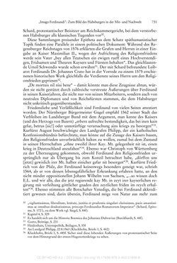 Image of the Page - 731 - in Ferdinand I. als Kaiser - Politik und Herrscherauffassung des Nachfolgers Karls V.