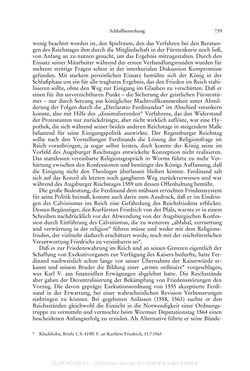 Image of the Page - 739 - in Ferdinand I. als Kaiser - Politik und Herrscherauffassung des Nachfolgers Karls V.