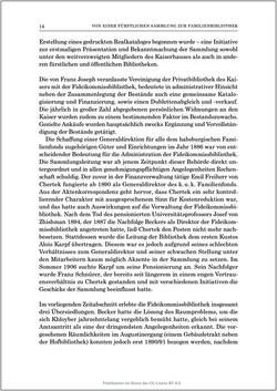 Image of the Page - 14 - in Die Familien-Fideikommissbibliothek des Hauses Habsburg-Lothringen 1835–1918 - Metamorphosen einer Sammlung