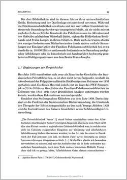 Image of the Page - 21 - in Die Familien-Fideikommissbibliothek des Hauses Habsburg-Lothringen 1835–1918 - Metamorphosen einer Sammlung