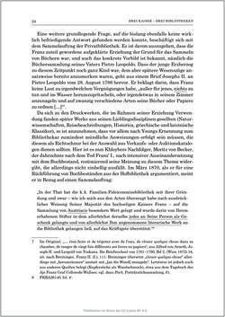 Image of the Page - 24 - in Die Familien-Fideikommissbibliothek des Hauses Habsburg-Lothringen 1835–1918 - Metamorphosen einer Sammlung