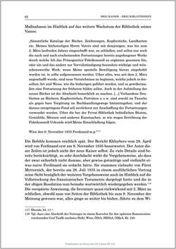 Bild der Seite - 62 - in Die Familien-Fideikommissbibliothek des Hauses Habsburg-Lothringen 1835–1918 - Metamorphosen einer Sammlung