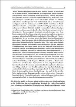 Bild der Seite - 65 - in Die Familien-Fideikommissbibliothek des Hauses Habsburg-Lothringen 1835–1918 - Metamorphosen einer Sammlung