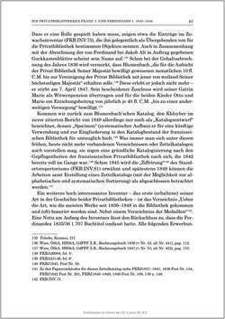 Bild der Seite - 67 - in Die Familien-Fideikommissbibliothek des Hauses Habsburg-Lothringen 1835–1918 - Metamorphosen einer Sammlung
