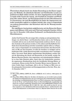 Bild der Seite - 77 - in Die Familien-Fideikommissbibliothek des Hauses Habsburg-Lothringen 1835–1918 - Metamorphosen einer Sammlung