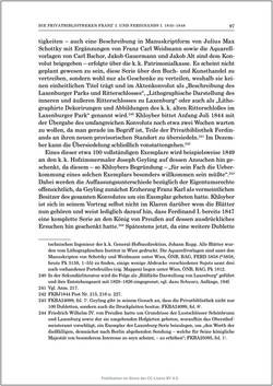 Image of the Page - 97 - in Die Familien-Fideikommissbibliothek des Hauses Habsburg-Lothringen 1835–1918 - Metamorphosen einer Sammlung