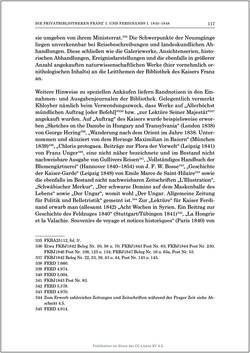 Bild der Seite - 117 - in Die Familien-Fideikommissbibliothek des Hauses Habsburg-Lothringen 1835–1918 - Metamorphosen einer Sammlung