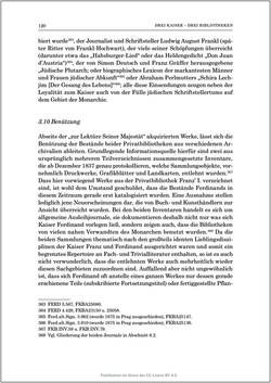 Bild der Seite - 120 - in Die Familien-Fideikommissbibliothek des Hauses Habsburg-Lothringen 1835–1918 - Metamorphosen einer Sammlung