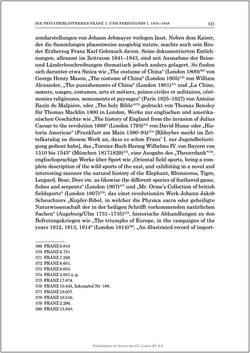 Bild der Seite - 121 - in Die Familien-Fideikommissbibliothek des Hauses Habsburg-Lothringen 1835–1918 - Metamorphosen einer Sammlung
