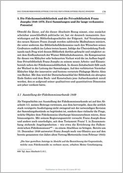 Image of the Page - 179 - in Die Familien-Fideikommissbibliothek des Hauses Habsburg-Lothringen 1835–1918 - Metamorphosen einer Sammlung