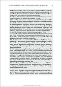 Bild der Seite - 185 - in Die Familien-Fideikommissbibliothek des Hauses Habsburg-Lothringen 1835–1918 - Metamorphosen einer Sammlung