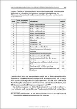 Bild der Seite - 203 - in Die Familien-Fideikommissbibliothek des Hauses Habsburg-Lothringen 1835–1918 - Metamorphosen einer Sammlung