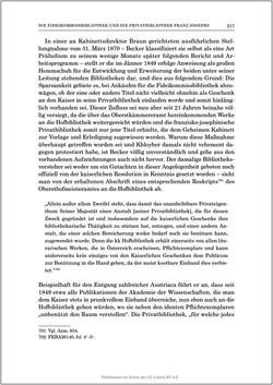 Image of the Page - 217 - in Die Familien-Fideikommissbibliothek des Hauses Habsburg-Lothringen 1835–1918 - Metamorphosen einer Sammlung