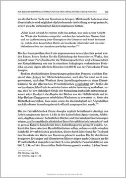 Bild der Seite - 233 - in Die Familien-Fideikommissbibliothek des Hauses Habsburg-Lothringen 1835–1918 - Metamorphosen einer Sammlung