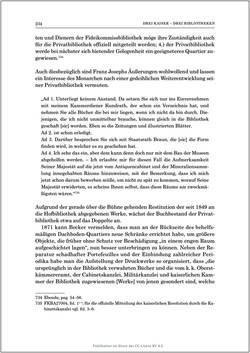 Bild der Seite - 234 - in Die Familien-Fideikommissbibliothek des Hauses Habsburg-Lothringen 1835–1918 - Metamorphosen einer Sammlung