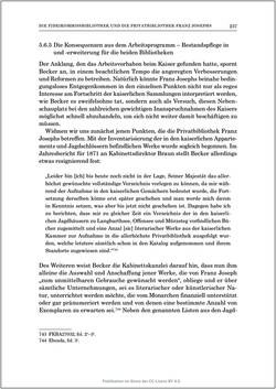 Bild der Seite - 237 - in Die Familien-Fideikommissbibliothek des Hauses Habsburg-Lothringen 1835–1918 - Metamorphosen einer Sammlung