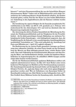 Bild der Seite - 238 - in Die Familien-Fideikommissbibliothek des Hauses Habsburg-Lothringen 1835–1918 - Metamorphosen einer Sammlung