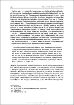 Image of the Page - 324 - in Die Familien-Fideikommissbibliothek des Hauses Habsburg-Lothringen 1835–1918 - Metamorphosen einer Sammlung