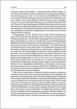 Image of the Page - 369 - in Die Familien-Fideikommissbibliothek des Hauses Habsburg-Lothringen 1835–1918 - Metamorphosen einer Sammlung