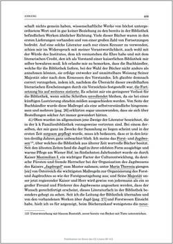 Image of the Page - 409 - in Die Familien-Fideikommissbibliothek des Hauses Habsburg-Lothringen 1835–1918 - Metamorphosen einer Sammlung