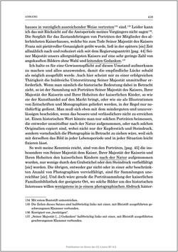 Bild der Seite - 419 - in Die Familien-Fideikommissbibliothek des Hauses Habsburg-Lothringen 1835–1918 - Metamorphosen einer Sammlung