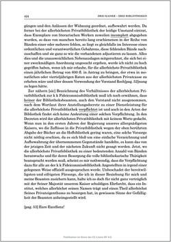 Bild der Seite - 424 - in Die Familien-Fideikommissbibliothek des Hauses Habsburg-Lothringen 1835–1918 - Metamorphosen einer Sammlung