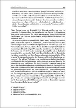 Image of the Page - 443 - in Die Familien-Fideikommissbibliothek des Hauses Habsburg-Lothringen 1835–1918 - Metamorphosen einer Sammlung