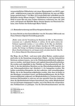 Image of the Page - 497 - in Die Familien-Fideikommissbibliothek des Hauses Habsburg-Lothringen 1835–1918 - Metamorphosen einer Sammlung