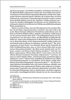 Bild der Seite - 507 - in Die Familien-Fideikommissbibliothek des Hauses Habsburg-Lothringen 1835–1918 - Metamorphosen einer Sammlung